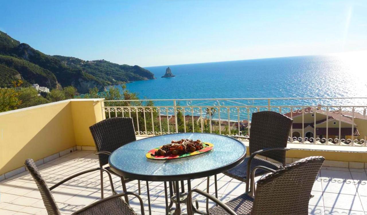 Natalia Apartment B With Panoramic Sea Views Of Agios Gordios Bay 외부 사진